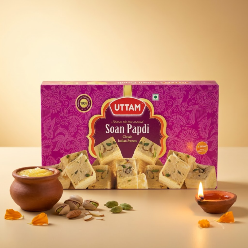 Soan Papdi (Desi Ghee)