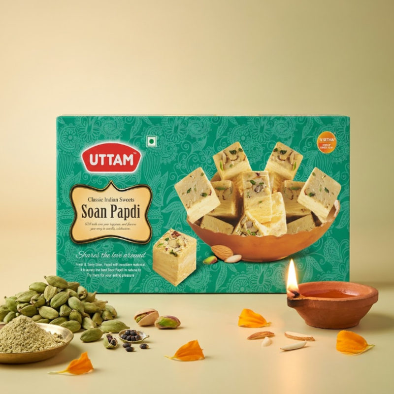 Soan Papdi (Elaichi)