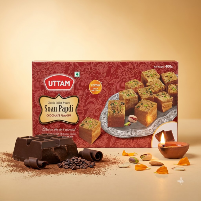 Soan Papdi (Chocolate)
