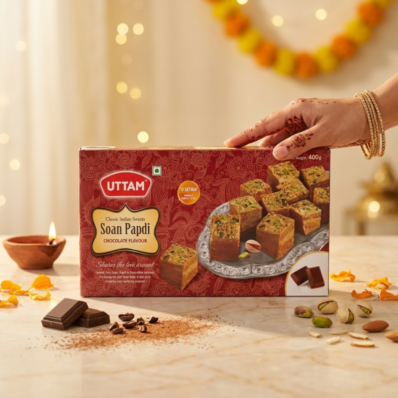 Soan Papdi (Chocolate)