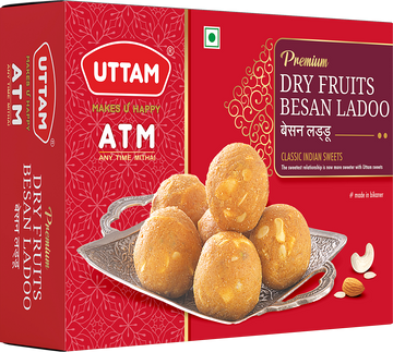 Uttam Premium Dry fruit Besan Ladoo (Desi Ghee)